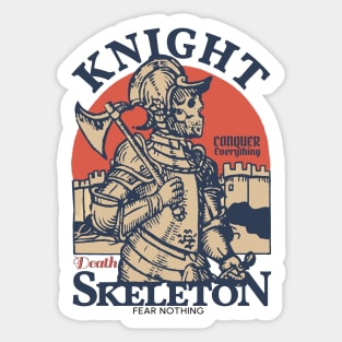 The Skeleton Knight Warrior of the Death Sticker